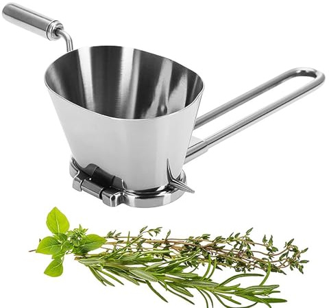 Hachoir-Râpe en Acier Inoxydable pour Persil,Ciseaux à Oignons et Ciboulette Manuel | Moulin Râpe Inox pour Noix Légumes Piment Coriandre et Ail Haché