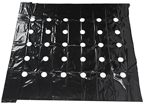 RASTKY Unkrautkontrolle Gewächshaus Perforiert Mulch Hohe Hartnäckigkeit Blackperforated Pe Mulch Film für Pflanzen Wachsen - Effektiver Barrierer