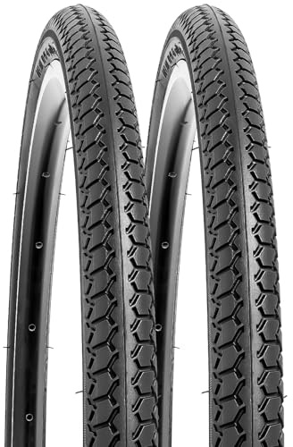 YunSCM 2Pcs Faltbare 26 Zoll Fahrradreifen 26x1 3/8 Mantel 37-590 kompatibel 26 x 1-3/8 26zoll x1 3-8 Stadt/Straße/Reifen