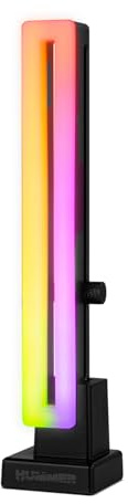 NOX XTREME PRODUCTS H-VGA ARGB – Grafikkartenhalterung mit ARGB-Beleuchtung, Magnetische Basis, Höhenverstellbar und Einfache Montage, Kompatibel mit Allen Grafikkarten, Schwarz