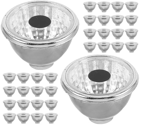 Operitacx 50Pcs Plastic Spotlight Lampshades 0.98In for Garden Solar Lights Outdoor Replacement Lamp Covers for Statue Eyes Waterproof Decorative Light Shade for Patio Lawn