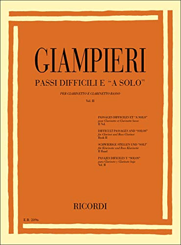 Passi Difficili E A Solo Di Opere Teatrali (CLARINETTE)