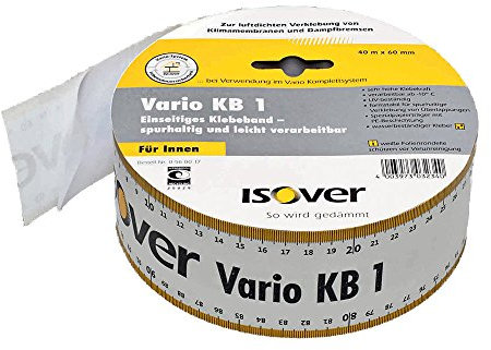 ISOVER Vario KB 1 einseitiges Klebeband für innen 60mm × 40m