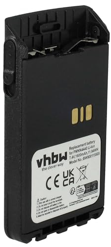 vhbw Akku kompatibel mit Motorola MOTOTRBO DP3441 Funkgerät | Walkie Talkie (1600 mAh, 7,4 V, Li-Ion)