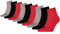 PUMA Socken Quarter Sneakers Damen, Herren 9er Pack (Rot/Grau/Schwarz, 43-46 (UK 9-11))