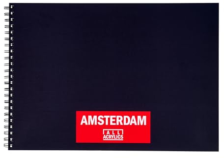 Amsterdam Papier - A3 Skizzenbuch 42x29.7cm - 30 Blatt - 250g - Spiralbindung - Ideal für Bleistift, Fineliner & Marker