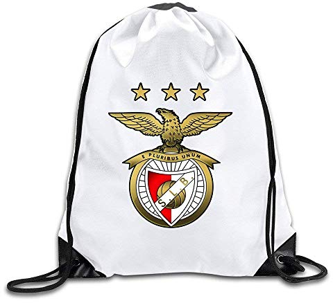 Etryrt Kordelzugbeutel, Rucksack, Golden Sport Lisboa SL Benfica Logo Drawstring Backpack Bag