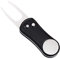 Mile High Life Ganzmetall Faltbares Golf Pitchgabel mit Pop-up Taste & Magnetkugel Markierung (Black Undulate)