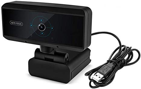 PC Webcam mit Mikrofon, Full HD 1080P USB Webcam für Videokonferenzen, Desktop & Laptop, Plug & Play, Kamera mit integrierter Privatsphäre Abdeckung