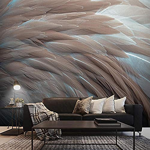Tapete Tapete-8d Nordic TV Hintergrund Tapete 5d Feder Tapete Wandbild Einfach Modernes Wohnzimmer 3D Schlafzimme wandpapier fototapete 3d effekt tapete tapeten Wohnzimmer Schlafzimmer-350cm×256cm
