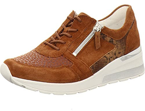 Waldläufer Damenschuhe Schnürschuhe Sportive Sneaker Braun Freizeit, Schuhgröße:EUR 39 | UK 6