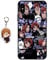 Staremeplz Compatible iPhone XS Case - Anime Design with Figure Keychain, Soft Silicone Flexible TPU Animation Phone Case