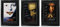 HWC Trading FR A3 Hannibal Lecter Collection x 3 Anthony Hopkins Geschenke gedrucktes Poster, signiertes Autogramm für Film-Fans, gerahmt, A3