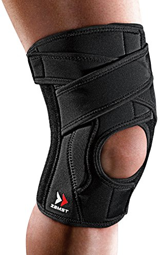 Zamst EK-5 Knee - Ginocchiera Regolabile per Supporto Articolazione Ginocchio, sostegno dei legamenti menisco rotula e quadricipite - Tutore ginocchio a compressione - Ideale per tutti gli sport (XL)