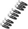 JeoPoom Nahtlose Haarspange[9 Stück], Haar Pin, Curl Clips, Haar Pin Curl Clips kein Verbiegen Haar Spangen für Haarstyling Make Up(Schwarz)