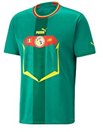 Puma PUMA Maillot Extérieur Sénégal Coupe du Monde 2022, Pepper Green/Puma Red, XS