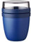Mepal Müslibecher to go, Klein, praktischer Joghurtbecher to go - Unterteilung für Joghurt & Müsli - Geeignet für Gefrierschrank, Mikrowelle & Spülmaschine - 300 ml + 120 ml - Vivid Blue