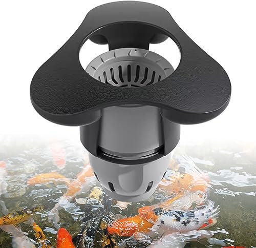 Skimmer Flottant à Aspiration, Skimmer de Bassin, Extracteur de Surface de Piscine, Nettoyeur Automatique de Piscine, Skimmer & Clarificateur pour Grand Bassin Bassin de Jardin, pour bassins d'une