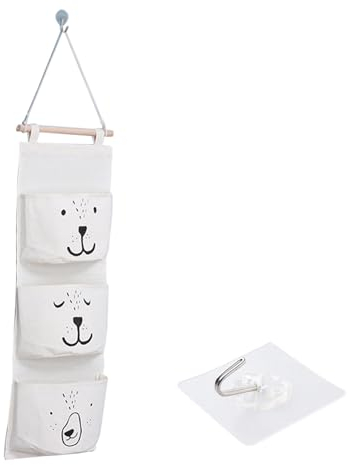Wand Hängen Tasche, Organizer Kinderzimmer, Organizer zum Aufhängen, Hängetasche, Badezimmer Hängende Tasche, Hängender Organizer mit 3 Taschen, Hängeregal Kinderzimmer, Aufbewahrung Hängend Camping