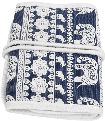 Großes Oxford-Etui für Stricknadeln, Langlebige und Kratzfeste Aufbewahrungstasche für Häkelnadeln, Praktische Aufbewahrung von Strickwerkzeugen und Zubehör, Ideal für Unterwegs
