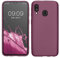 kwmobile Custodia Compatibile con Samsung Galaxy A40 Cover - Back Case Morbida - Protezione in Silicone TPU Effetto Metallizzato lavanda metallizzato