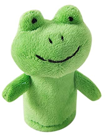 Bunte Cartoon Fingerpuppen Im Vorschulalter, Plüschtiere, Partygeschenke, Grüner Frosch