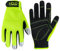 HANDLANDY Mens Work Gloves Touch Screen, Synthetic Leather Utility Gardening Gloves, Flexible Breathable Spandex Back- Padded Knuckles & Palm (Hi-vis Yellow, L)