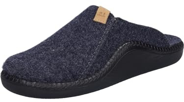 Josef Seibel Herren Pantoffeln Monaco H 11, Männer Hausschuhe,Weite H (Weit),Slides,Slip-ons,Backless Slipper,Mules,dunkelblau,41 EU