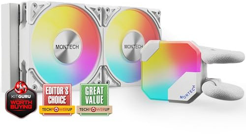 Kit Watercooling AIO Montech HyperFlow RGB - 240mm (Blanc)