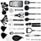 M MSDEE Cooking Utensils Set-27 Pcs Kitchen Utensils, Cooking Turners Gadgets Tools, Kitchen Accessories Heat Resistant Spatula Ladle Spoon for Non Stick Cookware (27 Pcs Nylon Utensils Set)