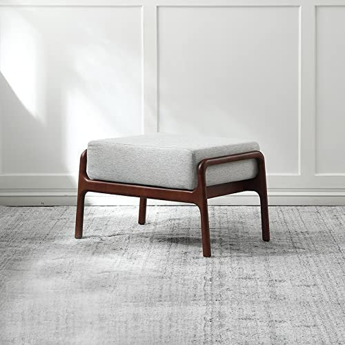 LHIKAGF Fußhocker Gummiholz Walnuss Hocker Luxus 67cm Nordic Echt Massiv Sofa Stuhl Tür Seite Schuhe Fußhocker Fußstütze Bank Fußhocker Fußstütze