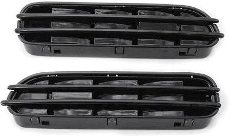 1 Paar Auto Seite Flügel Kotflügel Air Flow Vents Grille Grill Kompatibel for BMW E60/E61 E39 M5 Glänzend Schwarz