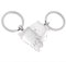 OIGWBPH 1 Paar Schlüsselanhänger Edelstahl Puzzle Schlüsselbund Schlüsselring Keychain Freundschaft Geschenke für Herren Damen