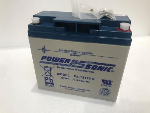 Power Sonic 12V 17Ah AGM VRLA Battery. Suitable for Mobility Scooters, Medical Devices Alarm Panels etc