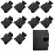 FDRJKN 10-Piece Pen Holder Set - Pen Loops for Leuchtturm Notebooks, Elastic Band for Books, Tablets, Diaries, Calendars (Black)