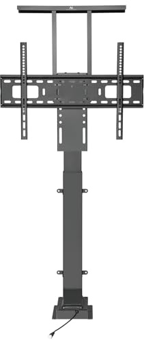 Maclean MC-866 Electric TV Lift Floor Ceiling Mount Bracket Universal Adjustable 37'' - 65 Remote Control 50kg VESA