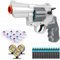 SZJYMY Pistolet à balles Souples, Blasters, Shockwave, Jouet sûr, modèle de Revolver factice, Aspect Balle Souple, Mini Pistolet réaliste, pour Enfants de 3 à 8 Ans et Plus