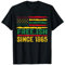 Free-ish Since 1865 Amerikanische Flagge Black Freedom Day 19. Juni T-Shirt
