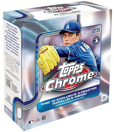 Baseball chromé Topps 2025 – scellé en Usine – Mega Box