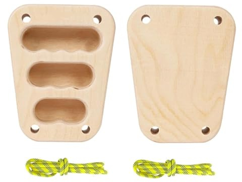 Tragbares Kletterbrett, doppeltes Kletterbrett – Fingerübungsset aus Holz – Fitnessraum, Outdoor, Rehabilitation Zuhause – Frauen Männer Kletterer