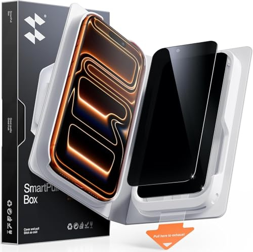 SMARTDEVIL 2 Pack MyView Privacy for iPhone 17 Pro Screen Protector | 28° Anti-Spy, 9H Tempered Glass, Bubble-Free Easy Install, Anti-Shatter, Face ID & Case Compatible, with SmartPull Box