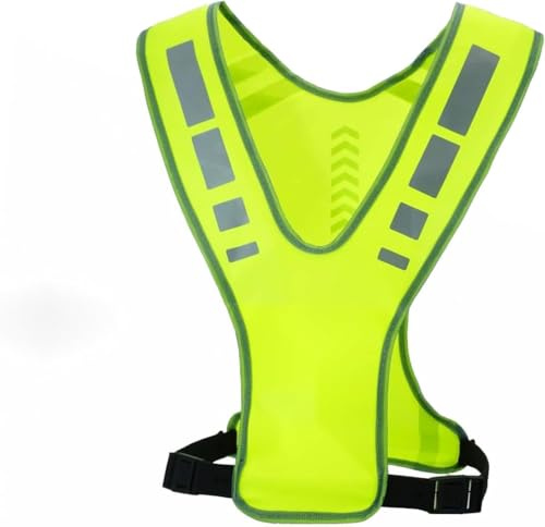 ElevaPulse Warnweste Fahrrad, Warnweste Erwachsene, Reflektierende Sicherheitsweste, Einheitsgröße, Ideal Für Verkehrsmitarbeiter, Outdoor-Aktivitäten, Industrie- Und Bauarbeiten (1 Stück)
