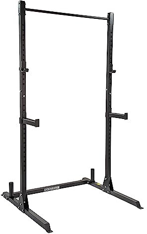 GYM MASTER Adjustable Squat Rack Power Cage and Pull Up Bar