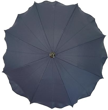 Skyline Ombrelle Parapluie pour Poussette Universelle Accessoire Zertifikat Anti UV 50+ Protection Soleil Adaptateur Parasol Diamètre 63 cm Graphite