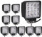 Greenmigo ALPHA DIMA 10X 48W LED Scheinwerfer Flutlicht Rückfahrscheinwerfer IP67 Wasserdicht Arbeitsscheinwerfer 12V 24V