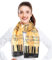 CBC Crown Damen-Schal mit Musiknoten (verschiedene Muster, Farben), 1071-Gold/Schwarz, Einheitsgröße