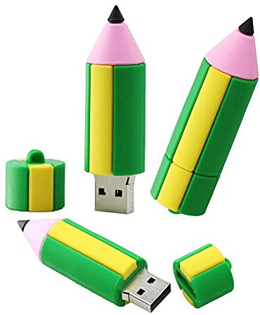 16GB En Forma de lápiz USB Flash Drives Pen Drive Memoria Flash Stick Pendrives Disco Flash USB Thumb Drive U Disco USB Drive USB 2.0 Pen Drive pendrive (Verde)