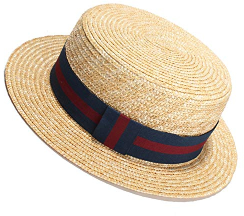 LTSWEET Strohhut Damen Outdoor Sommer Sonnenschutz Kreissäge Strohhut Beach Cap Soft Sonnenschut UV-Schutz Mikroperforiertes Atmungsaktiv Verstellbarer Kordelzug Erwachsene Klassische,B