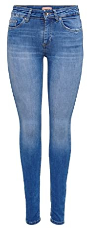 ONLY Female Skinny Jeans ONLBLUSH Mittlere Taille Skinny Fit Jeans