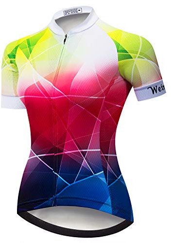 Hotlion Maglia da ciclismo da donna, a maniche corte, per mountain bike, CD5808, M